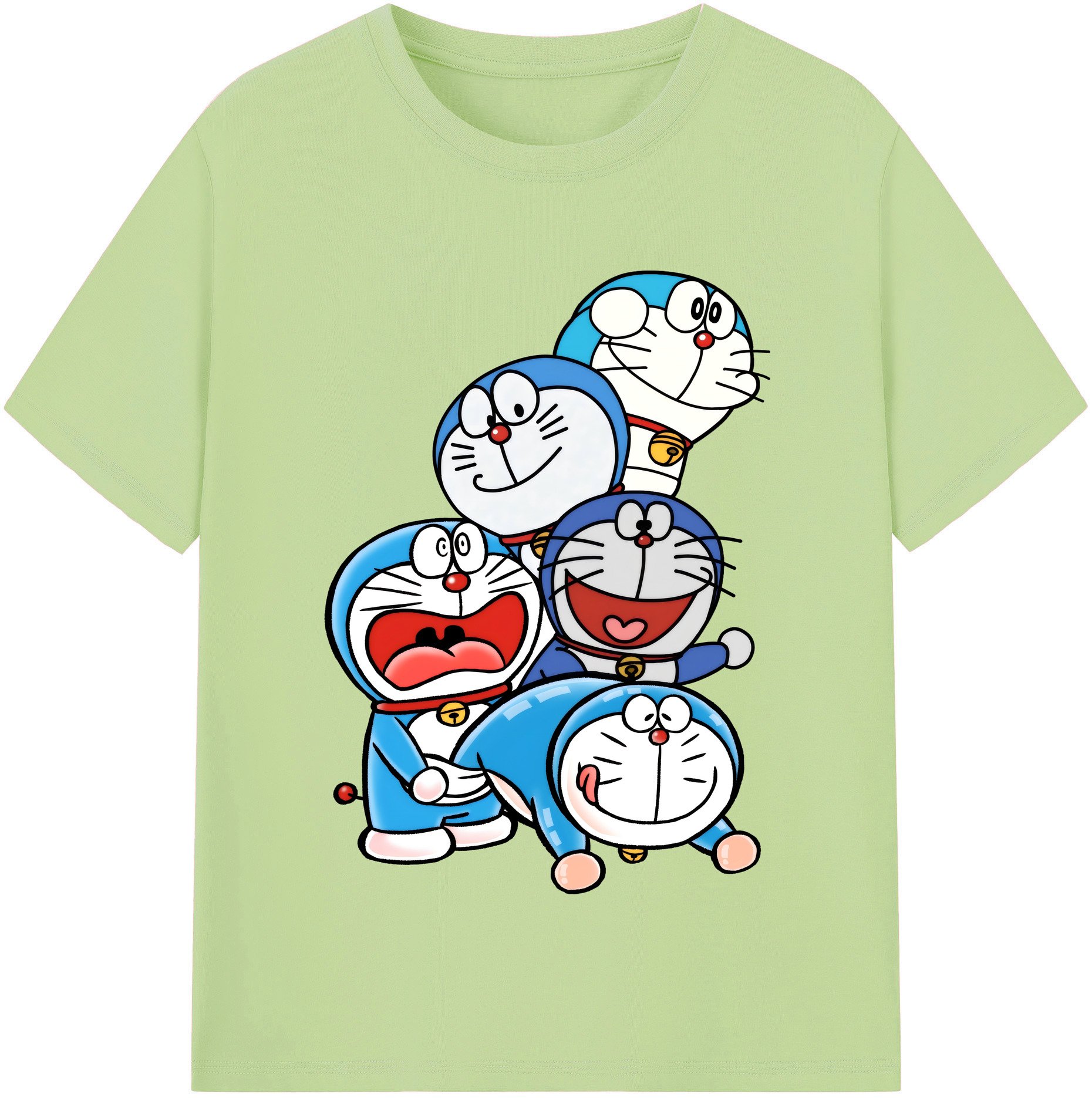 （画像用） ドラえもん Doraemon 綿100％半袖Tシャツ（フロントプリント）